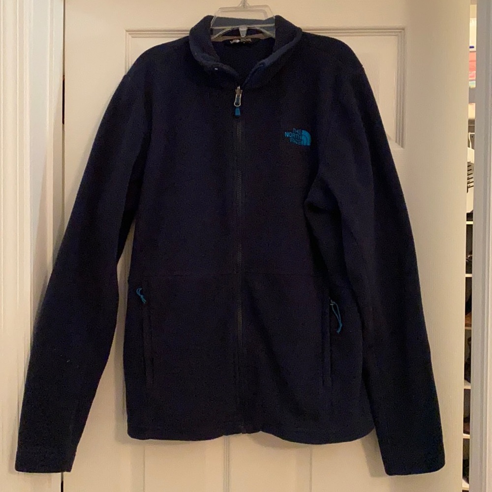 The North Face Navy Fleece Full Zip Small